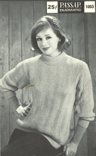 Passap Duomatic - Pattern 1003 - Lady's Beatnic Sweater
