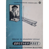 Brother Atomatic Home Knitter User Manual